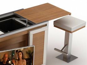 sunteak nautica sgabello stool teak acciaio low 00