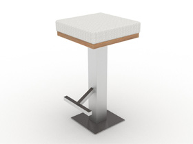 sunteak nautica sgabello stool teak acciaio low 01